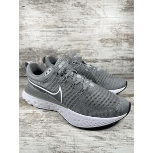 Women's Nike React Infinity Run Flyknit 2 Gray Running Shoes Sz 7.5 Athletic Gym